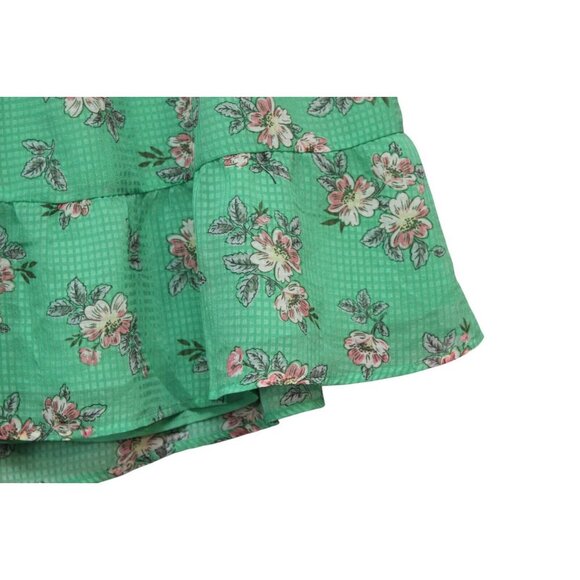 NWT LOFT Skirt Medium Petite Flowy Tiered Floral Preppy Spring Elastic Waist - Picture 5 of 12